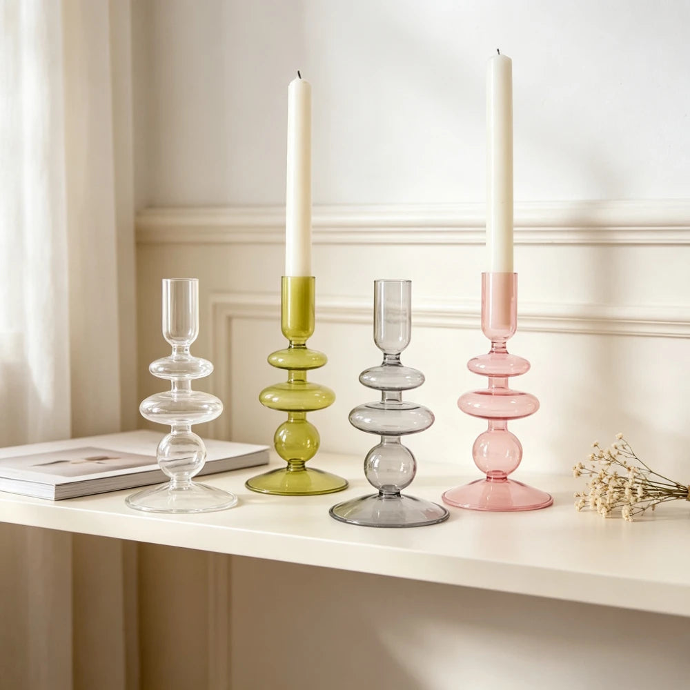 BOLLA — Bougeoir en Verre Design Nordique