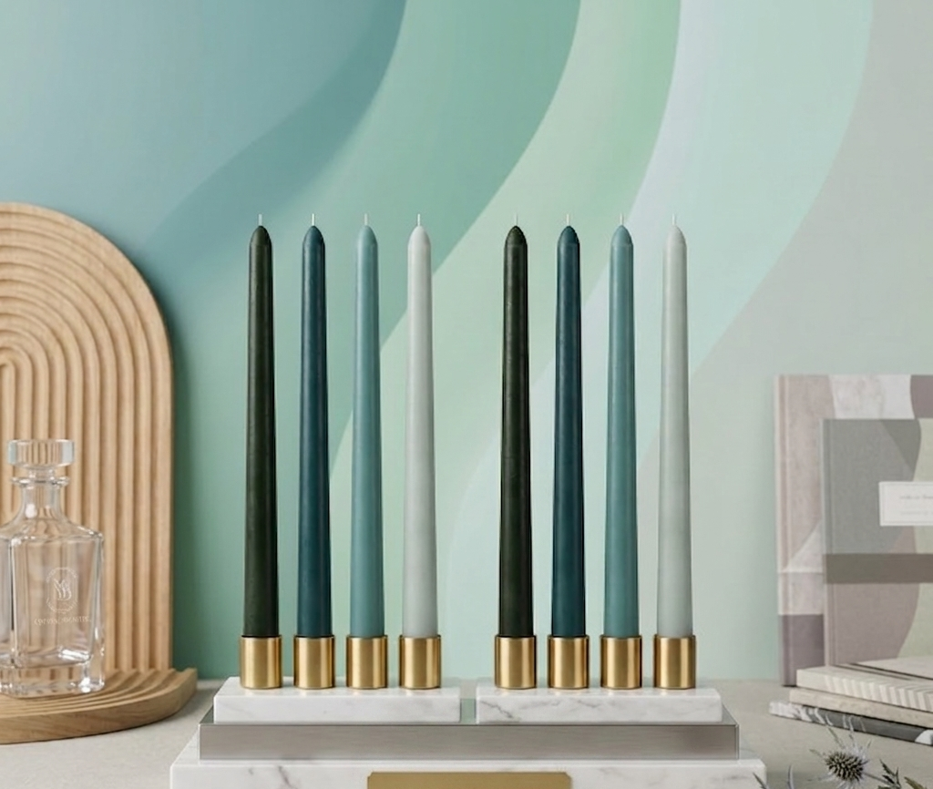 FLAMA — Bougies Chandelles Design Set de 4