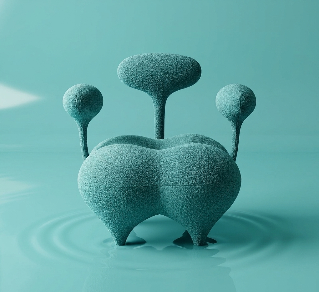 Fauteuil Design Salon Orea — Velours Vert Céladon
