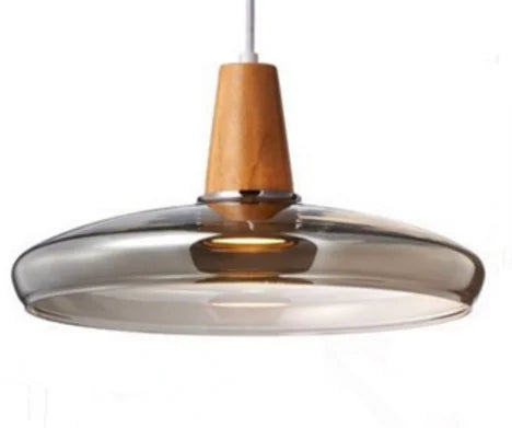 VETRO Ambre L — suspension LED en verre ambré