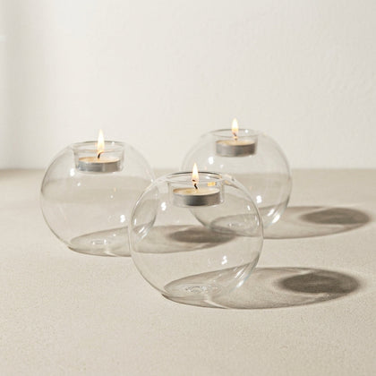 CENTRA — Bougeoirs Ronds en Verre