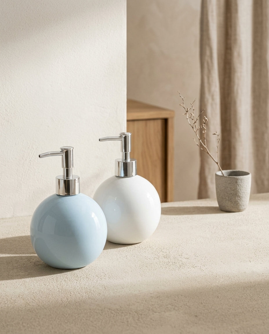 Distributeur de savon pour les mains en situation