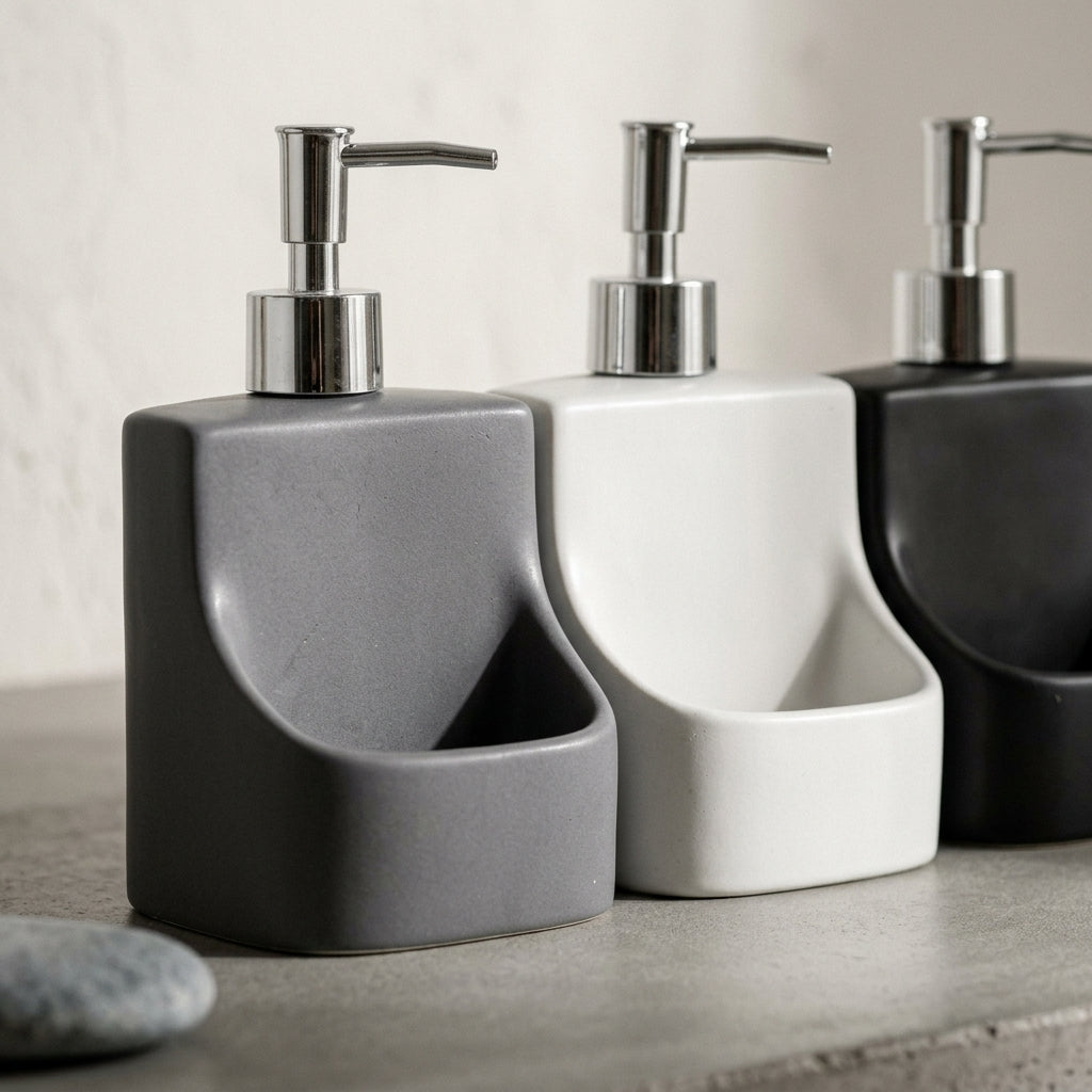 Distributeurs de savon liquide en céramique, détail
