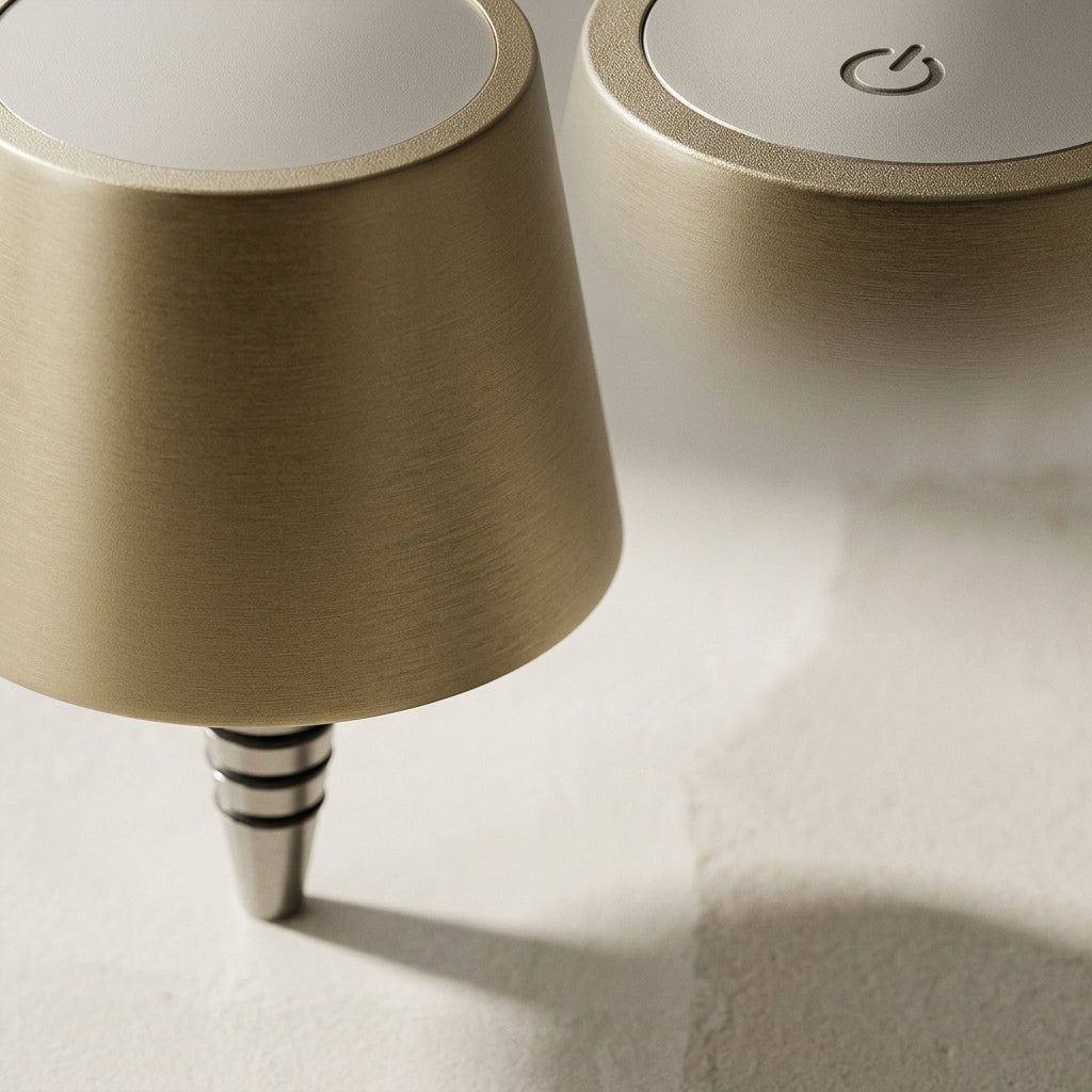 Lampe de table à commande tactile, détail