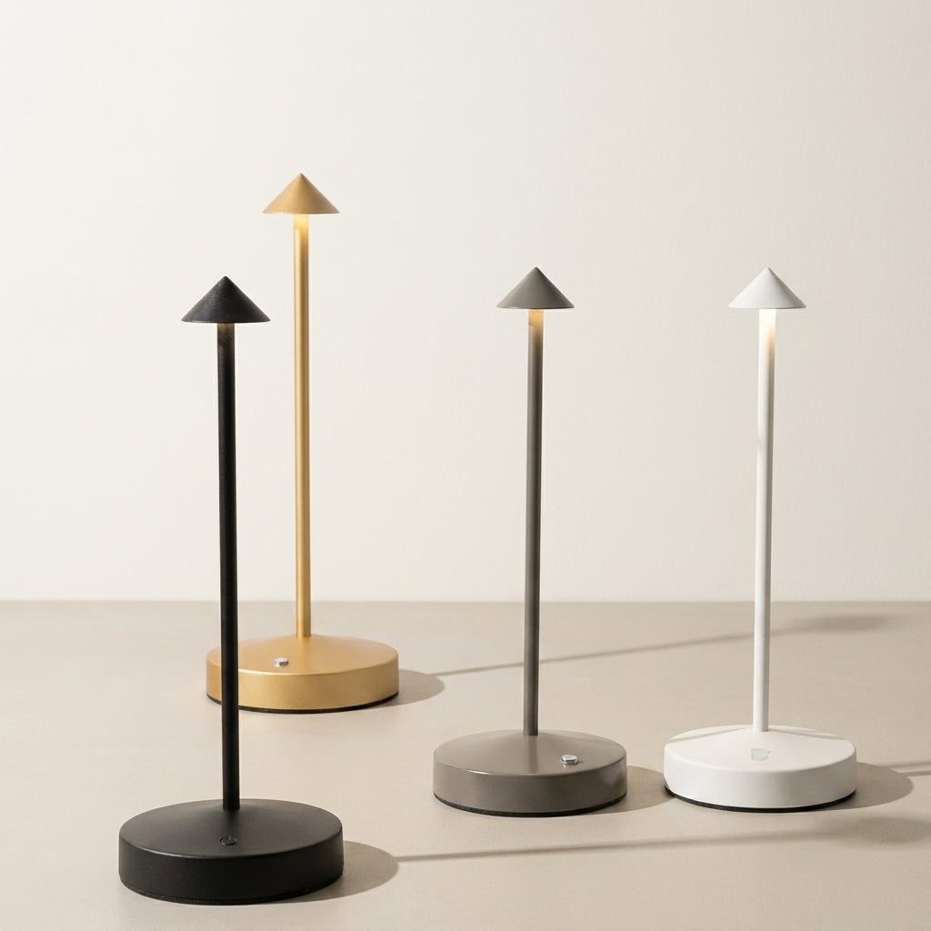 Lampe de table LED rechargeable à capteur tactile