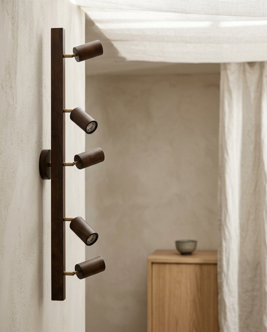 Luminaires suspendus LED bois en situation