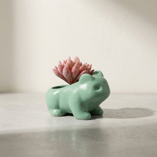 Mini pot de fleurs en céramique émail mat