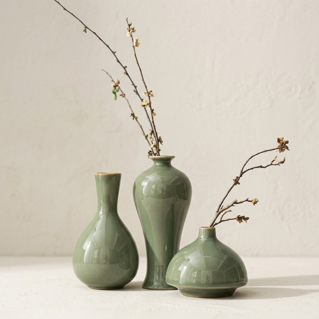 Vase à fleurs séchées