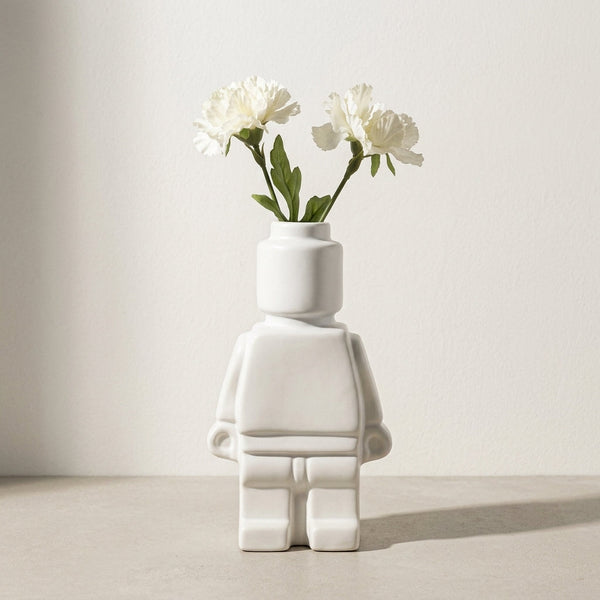 Vase Robot en céramique finition mate