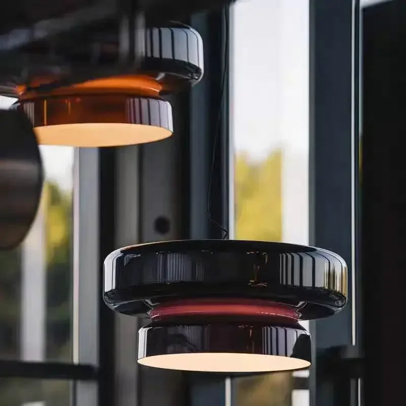 HALO — Lustre LED Annulaire Suspension Design Verre