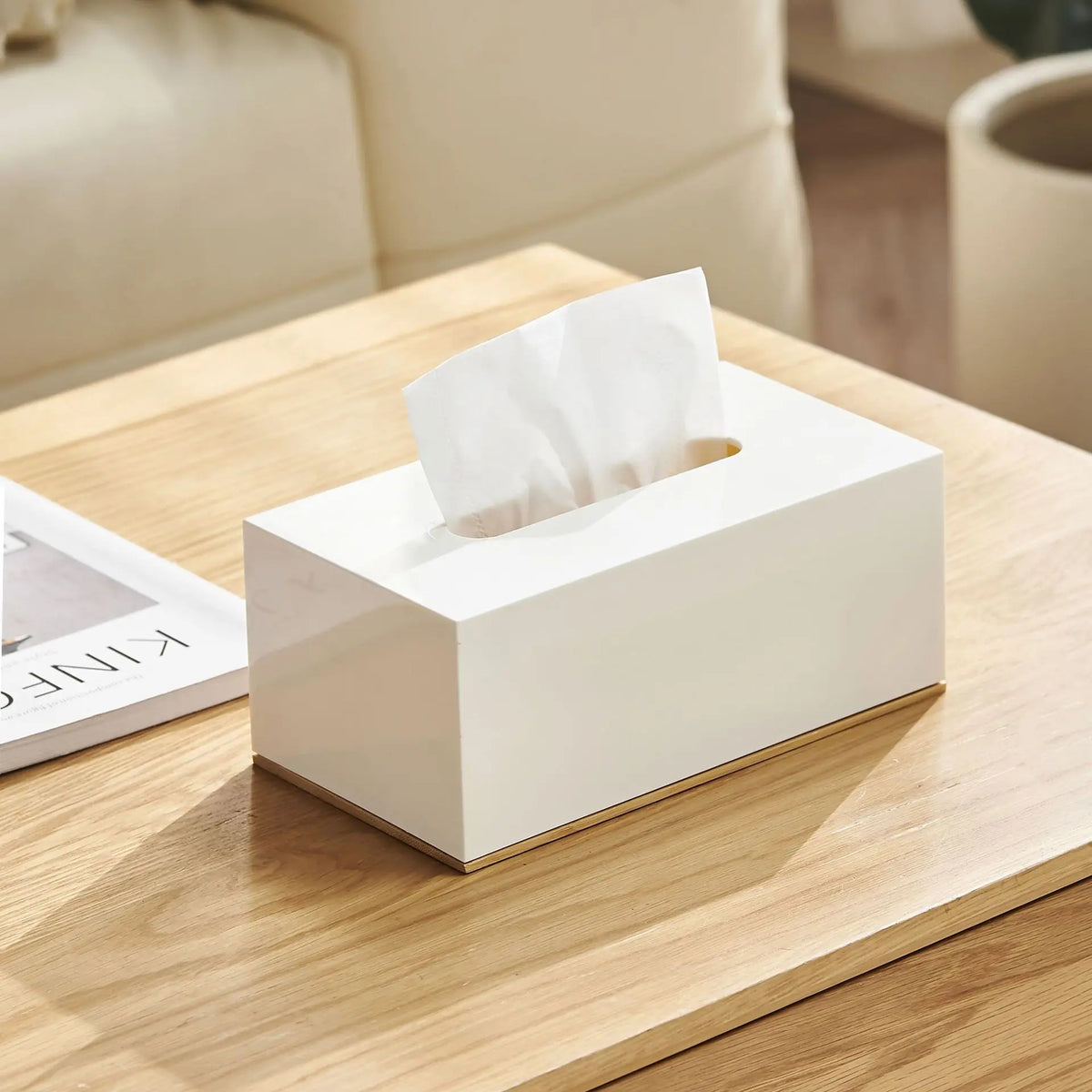 MOKU — Boîte à Mouchoirs Design Base Bambou