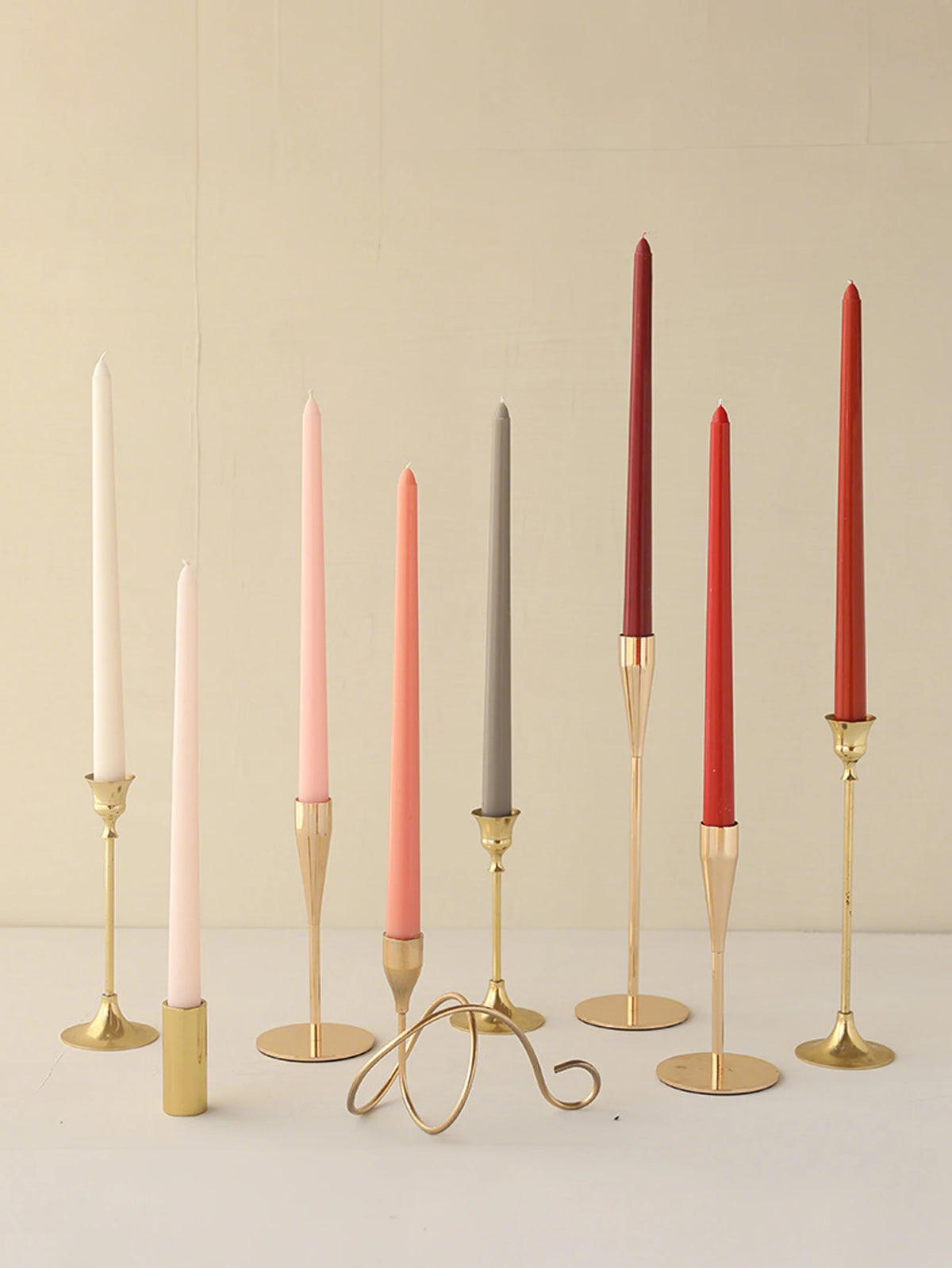 FLAMA — Bougies Chandelles Design Set de 4