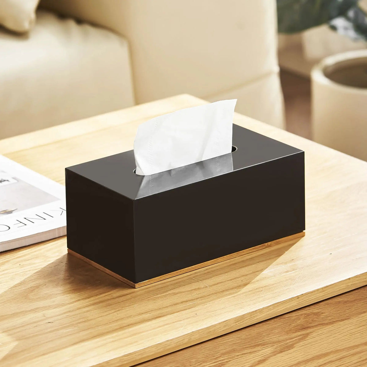 MOKU — Boîte à Mouchoirs Design Base Bambou