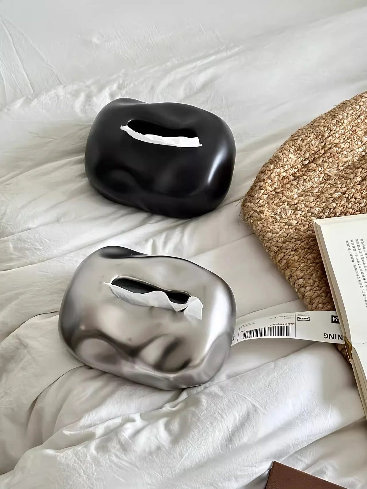 KUMO — Boîte à Mouchoirs Céramique Design Nordique