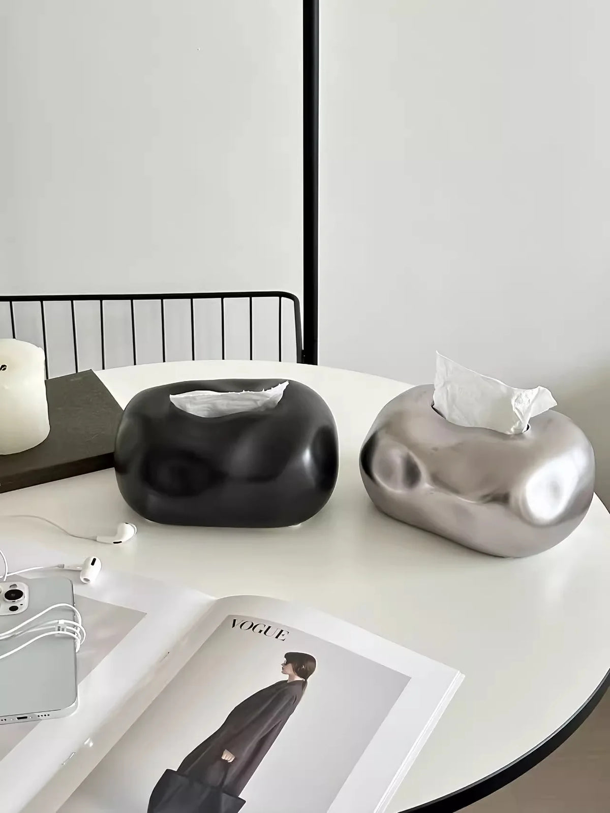 KUMO — Boîte à Mouchoirs Céramique Design Nordique
