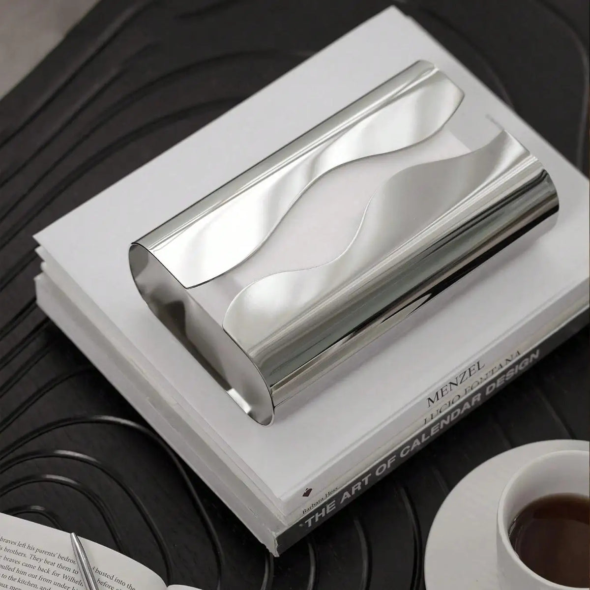 ONDA — Boîte à Mouchoirs Acier Inoxydable Miroir