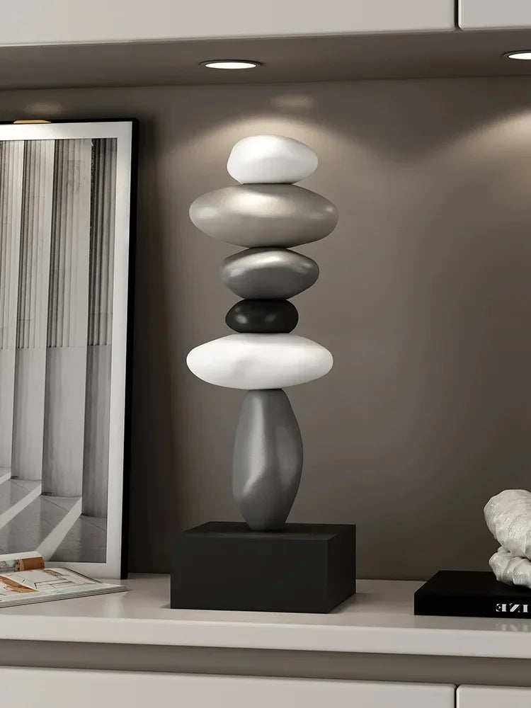 STELA — Sculpture de Table en Pierre Composite