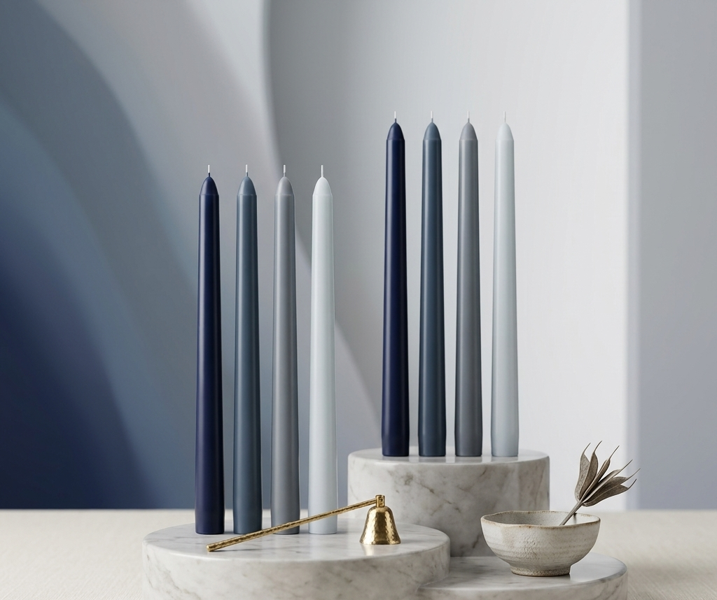 FLAMA — Bougies Chandelles Design Set de 4