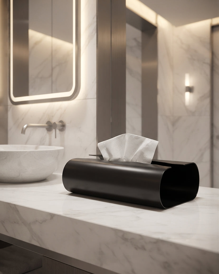 ONDA — Boîte à Mouchoirs Acier Inoxydable Miroir