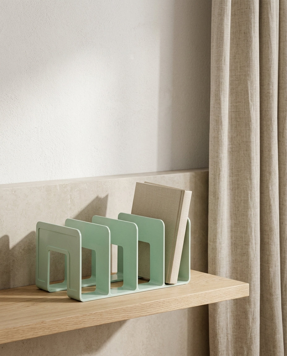 Étagère de rangement pour livres en situation