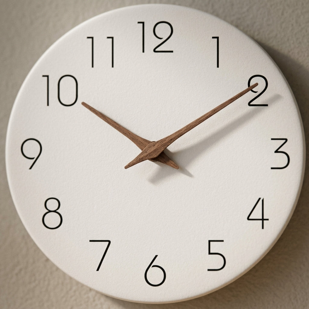 QUIETA — Horloge Murale Silencieuse Sans Tic-Tac, détail