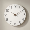 NIVA — Horloge Murale Bois Blanc Minimaliste