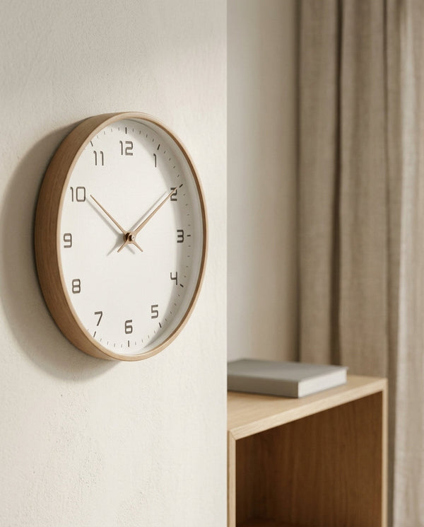 NORDA — Horloge Murale Bois Style Nordique