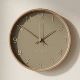 VITRA — Horloge Murale Verre et Bois Massif