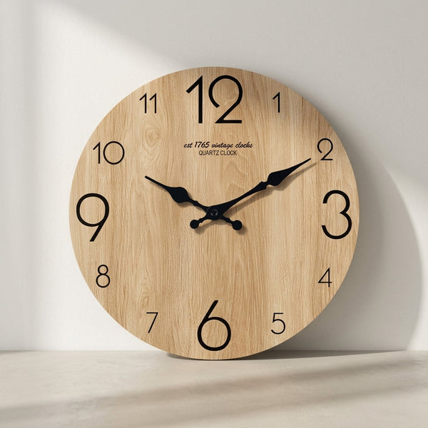 VENA — Horloge Murale Bois Veiné