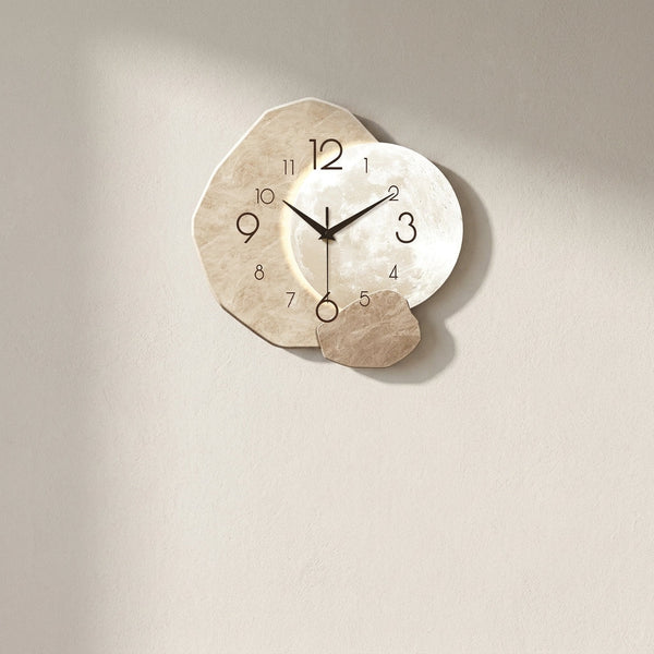 LUNA — Horloge Murale Bois Design Lunaire
