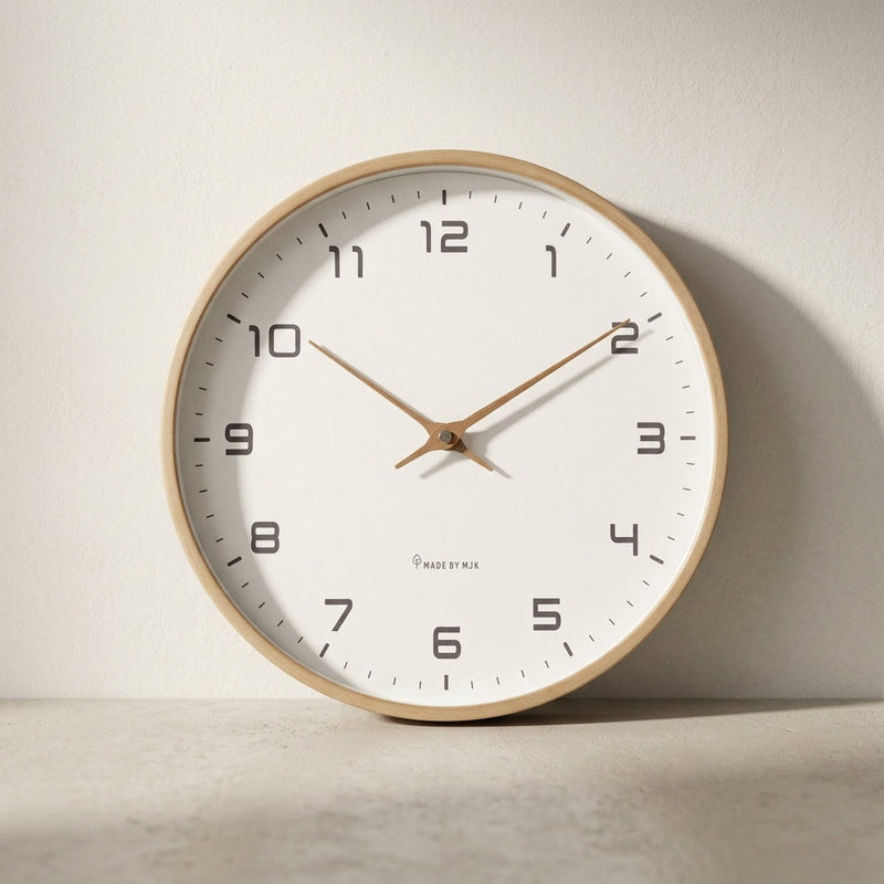 SILVA — Horloge Murale Bois Massif Nordique