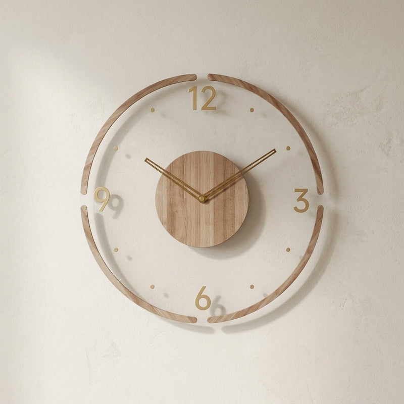 CIFRA — Horloge Murale Bois Chiffres Ronds