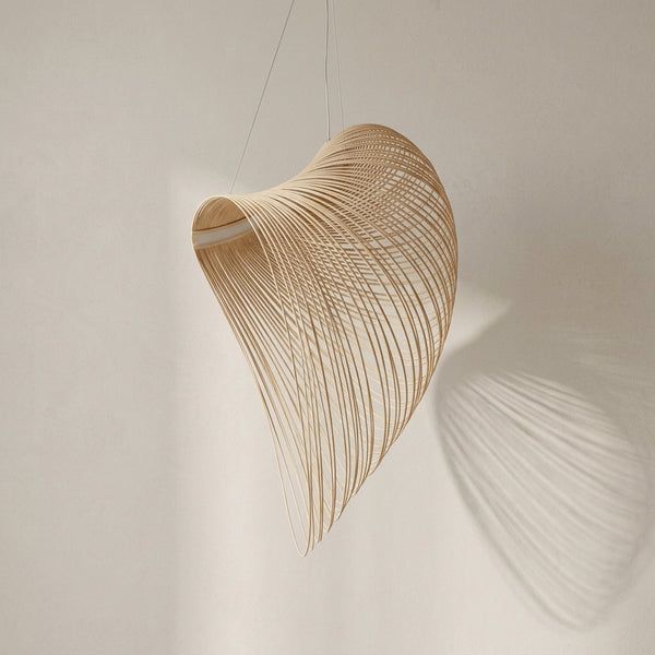Lampe suspendue LED bois de bouleau