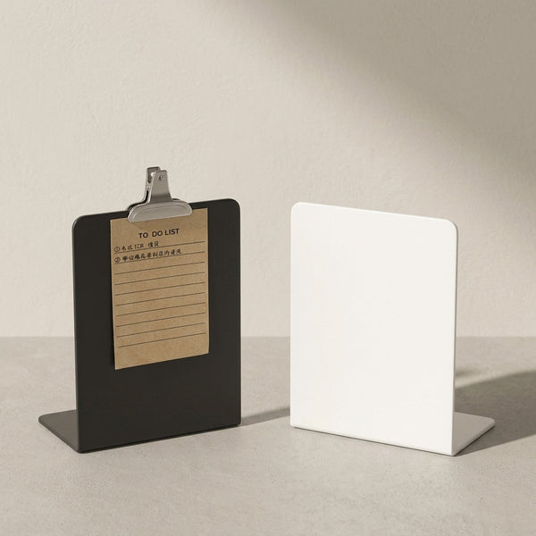 Serre-livres en métal blanc