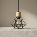 CAGIA — Suspension Cage Bois et Fer
